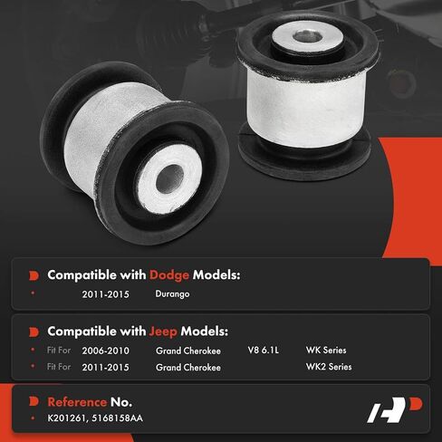 A-Premium 2 x Front Lower Inner Forward Control Arm Bushing Kit, Compatible with Jeep Grand Cherokee 2006-2015 & Dodge Durango 2011-2015 in Saudi Arabia