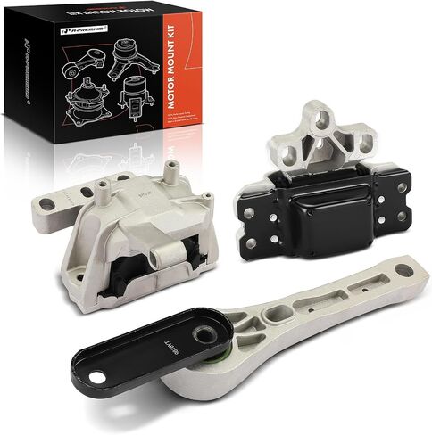 A-Premium 3PCS Engine Motor Mount and Transmission Mount and Torque Strut Mount Kit Compatible with Volkswagen Tiguan 2009-2017 & Audi Q3/Q3 Quattro 2015-2018, 2.0L, Automatic Transmission Only in Saudi Arabia