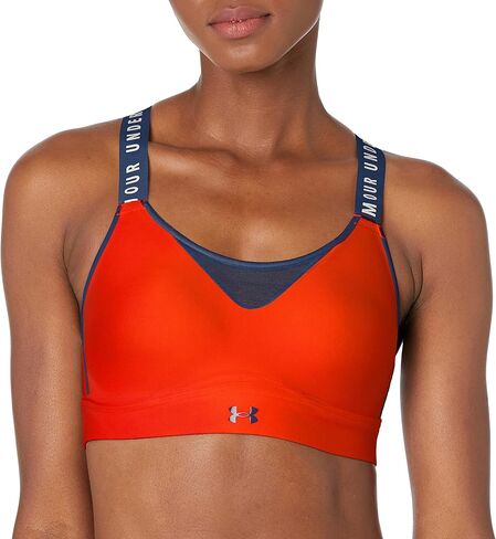 Under Armour Womens Infinity High Impact Sports Bra, (016) Tetra Gray / / White, Large D-DD in Saudi Arabia