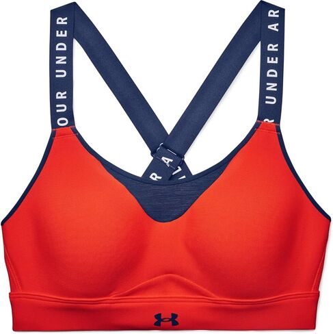 Under Armour Womens Infinity High Impact Sports Bra, (016) Tetra Gray / / White, Large D-DD in Saudi Arabia