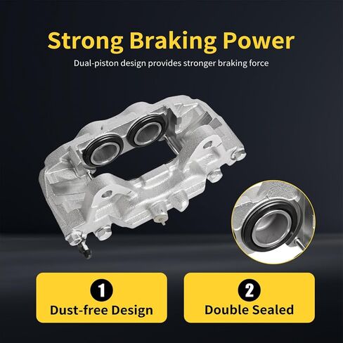 Front Left & Right Brake Calipers Fit for Toyota 4Runner 2003-2009, Lexus GX470 2003-2009, Metal Piston Only Option Available Front/Casting #13WH Front 19-P2766, 19-P2767 in Saudi Arabia