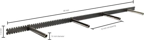Heavy Duty Floating Shelf Bracket - 1 1/4 Backplate - 9 Sizes - 3/4 Rod Diameter - 4, 6, and 9 inch Rod Length in Saudi Arabia