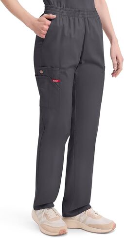Dickies EDS Signature Scrubs for Women, Elastic Waist Pull-On Cargo Pants for Women in Soft Brushed Poplin 86106 in Saudi Arabia