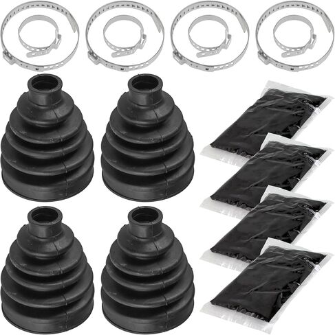 Caltric Rear Axle Outer Inner CV Boot Kit Compatible with Can-Am Outlander Max 800R 2009-2012 2014 2015 / Outlander Max 850 Xt Xtp 2016 2017 in Saudi Arabia