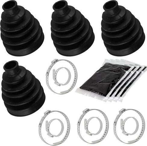 Caltric Rear Axle Outer Inner CV Boot Kit Compatible with Can-Am Outlander Max 800R 2009-2012 2014 2015 / Outlander Max 850 Xt Xtp 2016 2017 in Saudi Arabia
