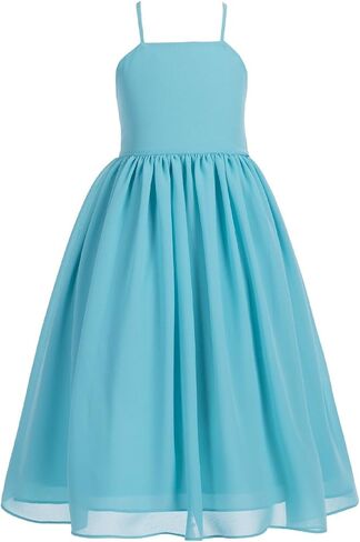 Criss Cross Chiffon Formal Flower Girl Dresses Junior Bridesmaid Dresses 191 in Saudi Arabia