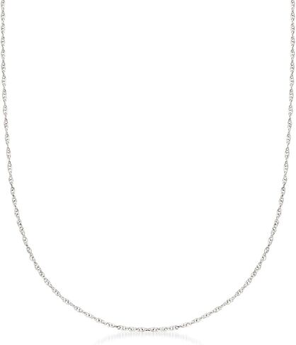 Ross-Simons Italian 14kt White Gold Medium Rope-Chain Necklace in Saudi Arabia
