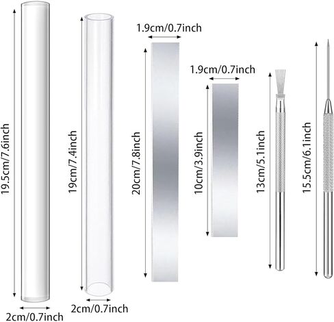 Yayatty 19 PCS Polymer Clay Tools, Acrylic Clay Roller, Acrylic Sheet, Clay Slicer Blade, Round Polymer Clay Cutters with Clay DIY Tool for Clay DIY in Kuwait