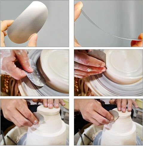 Yayatty 19 PCS Polymer Clay Tools, Acrylic Clay Roller, Acrylic Sheet, Clay Slicer Blade, Round Polymer Clay Cutters with Clay DIY Tool for Clay DIY in Kuwait