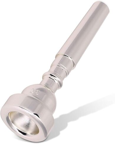Bach Trumpet Mouthpiece 3C, New Silver Gold Plated Trumpet Mouthpiece 3C Size for Musical Instrument Accessory in Saudi Arabia