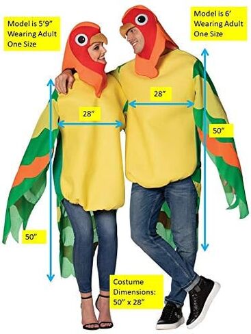 Rasta Imposta Love Birds Couple Adult Costume (Pair) in Saudi Arabia