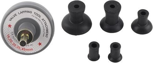Zerone Valve Lapping Tool Attachment with 5 Suction Plates 1000rpm to 1250rpm Universal for Grinding Small Engine Kit Lapper Car Repair Kit Professional Rugged Metal Rubber High Strength in Saudi Arabia