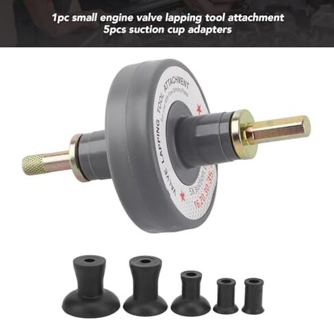 Zerone Valve Lapping Tool Attachment with 5 Suction Plates 1000rpm to 1250rpm Universal for Grinding Small Engine Kit Lapper Car Repair Kit Professional Rugged Metal Rubber High Strength in Saudi Arabia