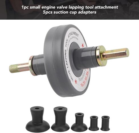 Zerone Valve Lapping Tool Attachment with 5 Suction Plates 1000rpm to 1250rpm Universal for Grinding Small Engine Kit Lapper Car Repair Kit Professional Rugged Metal Rubber High Strength in Saudi Arabia