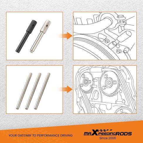 أداة توقيت maxpeedingrods مضخة حقن سلسلة غطاء ضرس مثبت لمحرك الديزل Ford 2.0 2.2 2.4 3.2 TDDi TDCi، أداة قفل ضرس مضخة حقن الوقود عالية الضغط in Kuwait