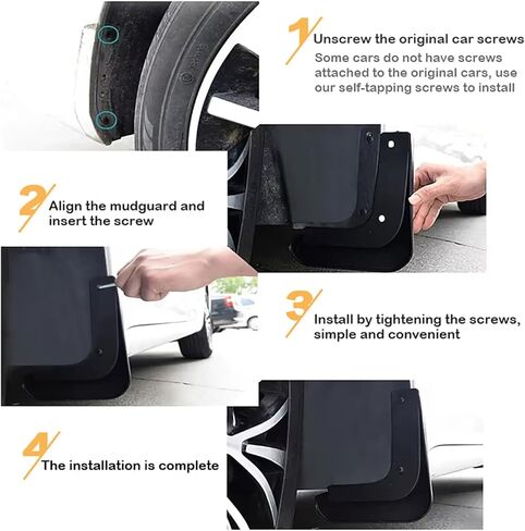 Mud Flaps Splash Guards for Kia Sportage 2023 2024 2025 2026 Accessories,Front Rear Mudguards 4pc Set No Drilling Fenders in Saudi Arabia