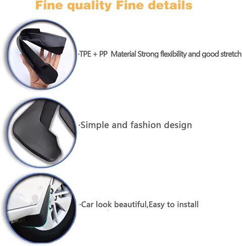 Mud Flaps Splash Guards for Kia Sportage 2023 2024 2025 2026 Accessories,Front Rear Mudguards 4pc Set No Drilling Fenders in Saudi Arabia