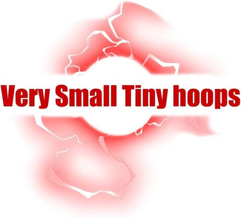 مجموعة أقراط دائرية صغيرة من الفضة الإسترليني عيار 925 - أقراط دائرية من الفضة المطلية بالذهب الأبيض عيار 14 قيراط | أقراط غضروف حلق هوجي هوب صغيرة لا نهاية لها للنساء in Kuwait