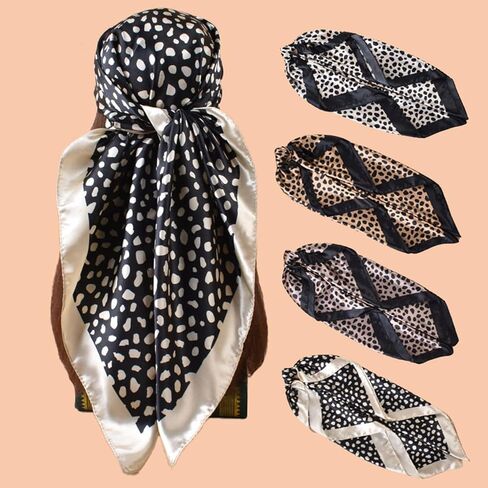 Hair Bandanas Scarf for Women Silk Satin Neck Head Scarves for Sleeping Handbags Shawl Wraps in Saudi Arabia