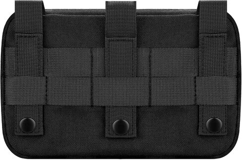 Tactical Molle Admin Pouch with 2 Keychains & US Flag Patch - Laser Cut EDC Modular Pouch for Outdoor, Survival, Daily Carry in Saudi Arabia