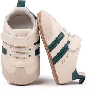 HsdsBebe Baby Boots Cotton Anti Slip Soft Rubber Sole Infant Boys Girls Ankle Sneakers Newborn Unisex First Walker Prewalker Shoes(Z141 Black,1) in Kuwait