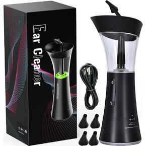 2025 New Upgraded ear cleaner earwax removal with One-Piece Waste Tank, Safe electric ear wax removal with Water Temperature Sensor,Ear Irrigation Kit & USB-A to C Cable in Saudi Arabia