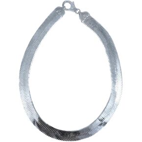 JOSCO Herringbone Necklace. 16.5mm Sterling Silver Italian .925 Solid Chain. 20,22,24,30 inches in Saudi Arabia