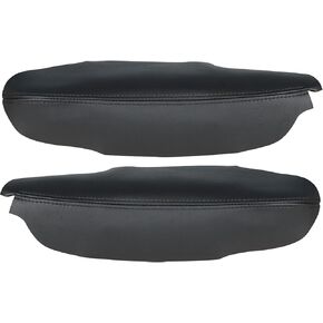 Artificial Leather Car Front Door Panel Armrest Cover 2Pcs Replacement for Acura TSX 2009-2014 Black in Kuwait
