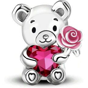 سحر سلسلة الحيوانات اللطيفة من MADEONE لسوار سحر فضي للأساور والقلائد، هدايا للنساء in Kuwait