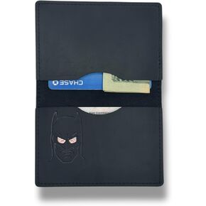 Bat ID Wallet for Men and Woman, Superhero Minimalist Mask Design ID bifold Heroic Multi Card Slots wallet gift Bat eyes Unisex in Saudi Arabia