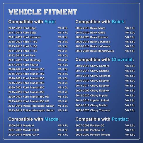 شمعات إشعال إيريديوم 6 عبوات LTR6IX11 6509 تناسب 2011-2018 Ford F150 Edge Explorer Taurus Chevy Equinox Impala GMC Acadia Terrain Buick Enclave LaCrosse Cadillac CTS SRX Lincoln MKZ 3.5L 3.6L 3.7L in Kuwait