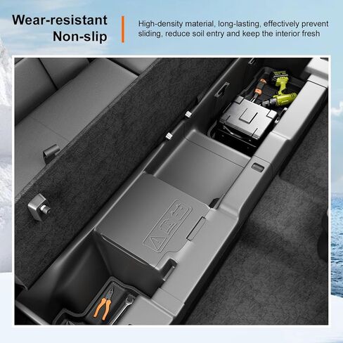حصيرة تخزين Powoq الثانية تحت المقعد متوافقة مع 22-24 Ford Maverick Hybrid منظم تحت المقعد لملحقات Ford Maverick 2022-2024 (متوافقة مع Ford Maverick Hybrid) in Kuwait