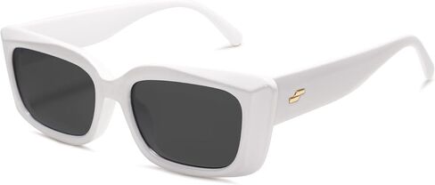 نظارات شمسية مستطيلة عصرية من SOJOS للسيدات ذات ظلال صغيرة بتصميم عتيق من Sunies Gafas de وحيد إطار زاوية زاوي مكتنز SJ2238 in Kuwait