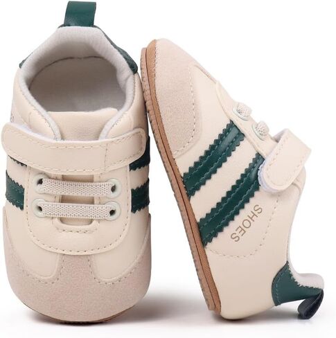 HsdsBebe Baby Boots Cotton Anti Slip Soft Rubber Sole Infant Boys Girls Ankle Sneakers Newborn Unisex First Walker Prewalker Shoes(Z141 Black,1) in Kuwait