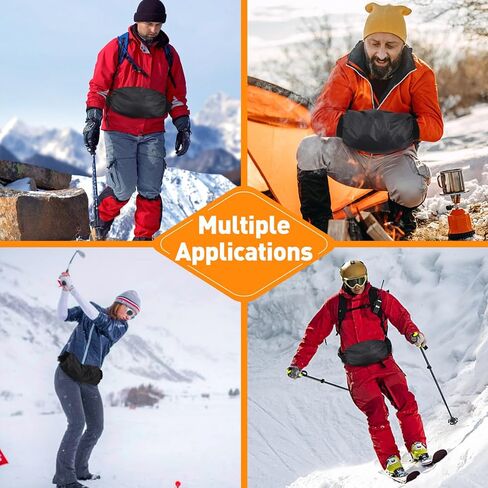 Football Hand Warmer Pouch- Soft Warm Windproof Sports Hand Warming Pouch with Zipped Pocket Adjustable Strap, Youth Hand Warmer Hand Muff for Football Hiking Camping Cycling Outdoor Recreation in Kuwait