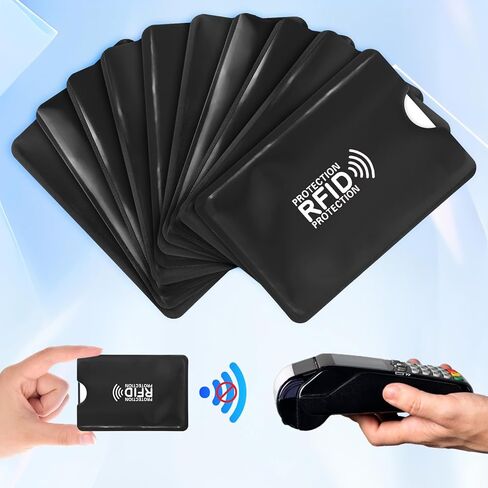 15 PCS RFID Blocking Sleeves, Credit Card Protector Anti-Skimming Protective Card Holder RFID Pouch for Wallet Purse in Kuwait