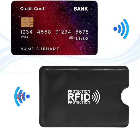 15 PCS RFID Blocking Sleeves, Credit Card Protector Anti-Skimming Protective Card Holder RFID Pouch for Wallet Purse in Kuwait