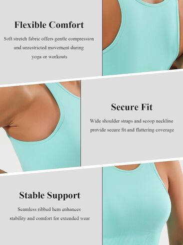 Seamless Workout Tank Top for Women 2025 Summer,Sleeveless Athletic Crop Top with Supportive Fit for Yoga and Daily Wear in Saudi Arabia