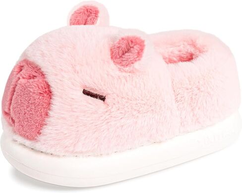 Cute Capybara Slippers for Kids,Toddler House Slippers,Kids Funny Soft Fuzzy Winter Animal Shoes for Girls Boys,Capybara Gifts in Saudi Arabia