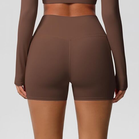 Women's High Waist Workout Shorts Breathable Elastic Lounge Yoga Shorts in Saudi Arabia