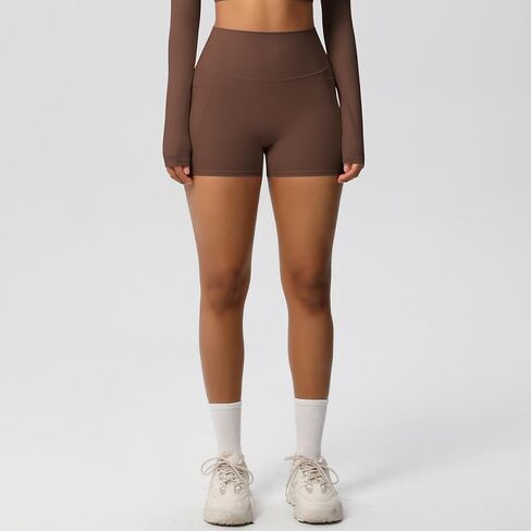 Women's High Waist Workout Shorts Breathable Elastic Lounge Yoga Shorts in Saudi Arabia