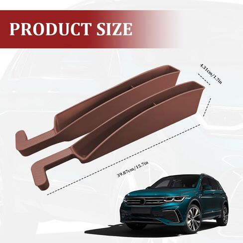 2PCS Car Seat Gap Filler Organizer with Charging Opening, Multifunctional Car Gap Filler Stop Things from Dropping, Universal Car Accessories Car Seat Storage Box for Women Men (Red) in Saudi Arabia