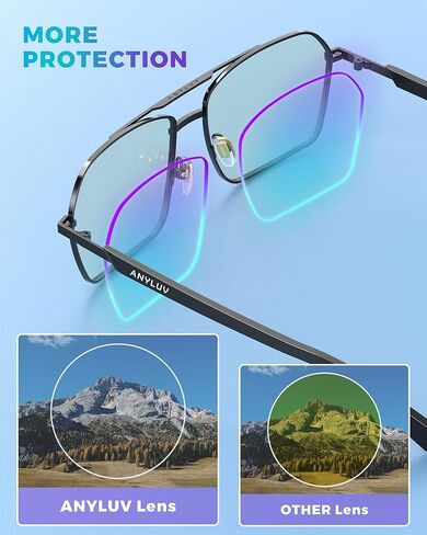 ANYLUV Reading Glasses for Men Blue Light Carbon Fiber Computer Blocking Reader Glasses Mens Blocker 2.0 Magnification in Kuwait