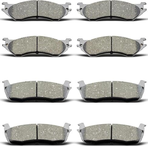 D702 D879 Ceramic Brake Pads Front & Rear Fits 1997-2002 Expedition, 1999-2003 F-150 4WD Disc Only, 2004 Heritage (VIN C), 1997-1999 F-250 LD, 1998-2002 Navigator in Saudi Arabia