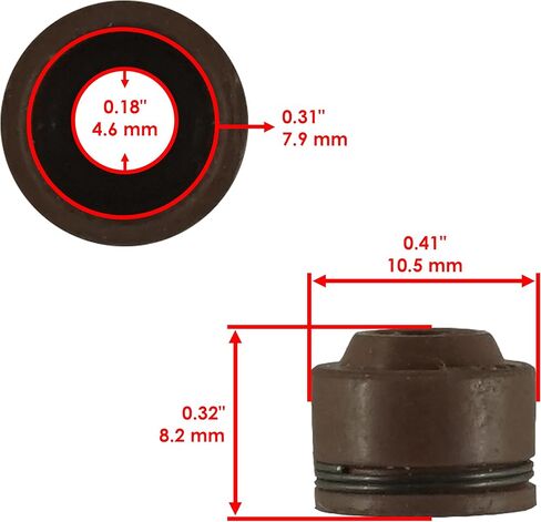 Caltric Cylinder Head Intake Exhaust Valve Gasket Kit Compatible with Honda CRF250R 2004 2005 2006 in Saudi Arabia