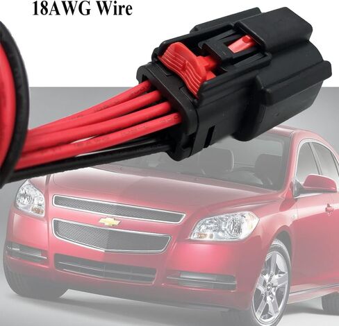 Headlight Connector Pigtail Harness Plug Compatible with Chevrolet Malibu 2016 2017 2018 23350426, 84088431, 84131409, 84217585 in Saudi Arabia