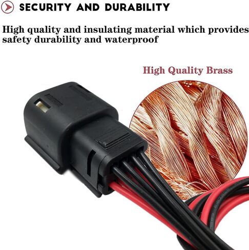 Headlight Connector Pigtail Harness Plug Compatible with Chevrolet Malibu 2016 2017 2018 23350426, 84088431, 84131409, 84217585 in Saudi Arabia
