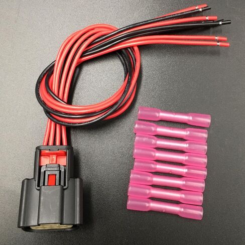 Headlight Connector Pigtail Harness Plug Compatible with Chevrolet Malibu 2016 2017 2018 23350426, 84088431, 84131409, 84217585 in Saudi Arabia