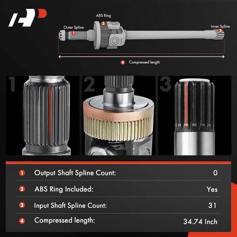 A-Premium Rear Axle Shaft with Axle Bearing and Seal Compatible with Dodge Ram 1500 2009 2010, Rear Driver or Passenger Side in Saudi Arabia