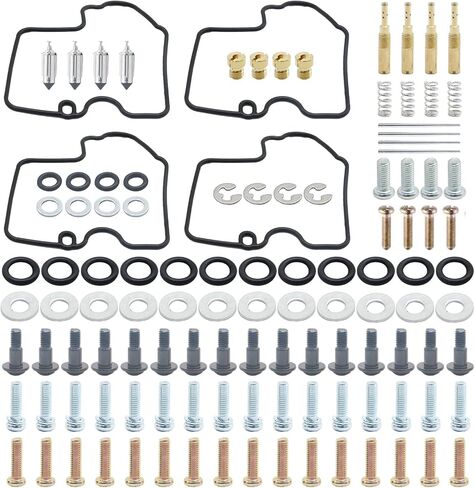 Anxingo 4 Pack Carburetor Rebuild Kit Replacement for Yamaha YZF R6 600 1999-2002 in Saudi Arabia
